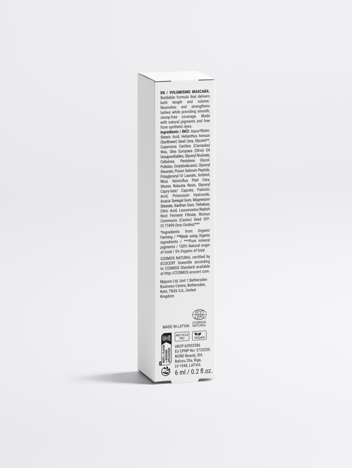 Mascara allungante e volumizzante