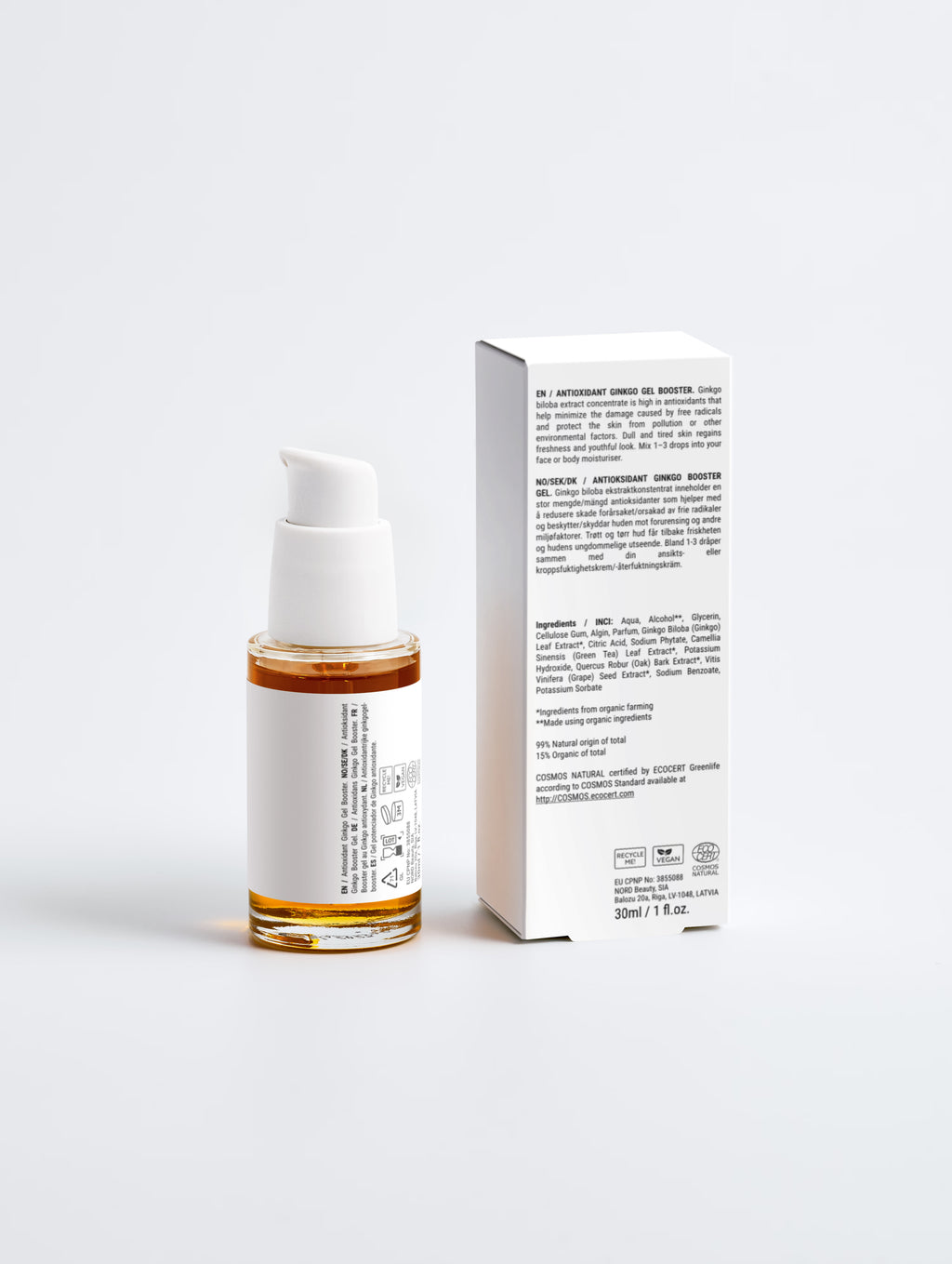 Booster antiossidante in gel al ginkgo - 30 ml