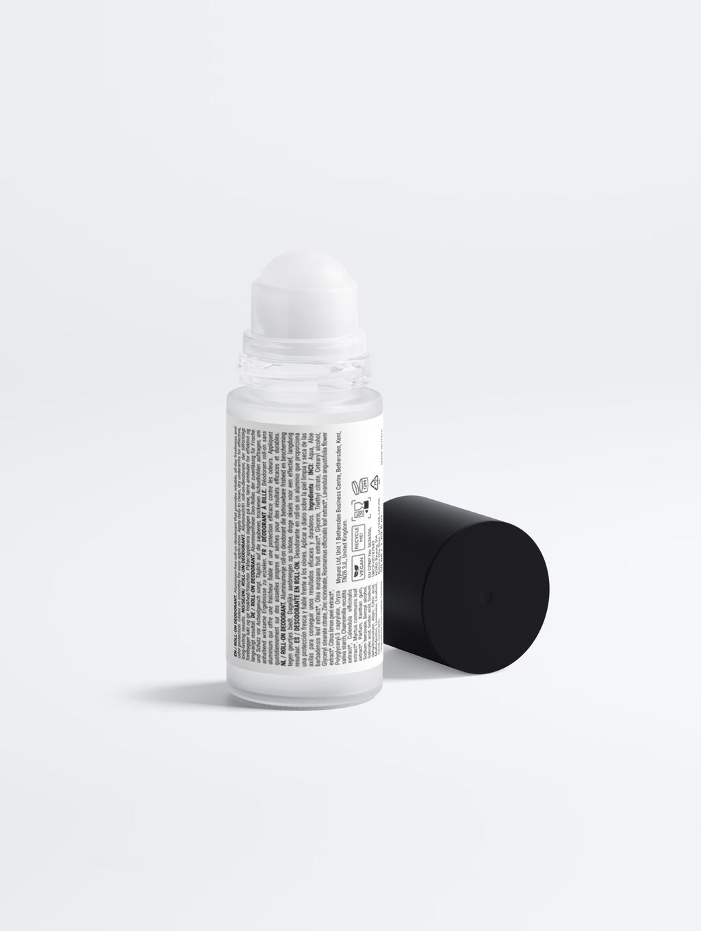 Deodorante roll-on senza sali di alluminio - tappo nero